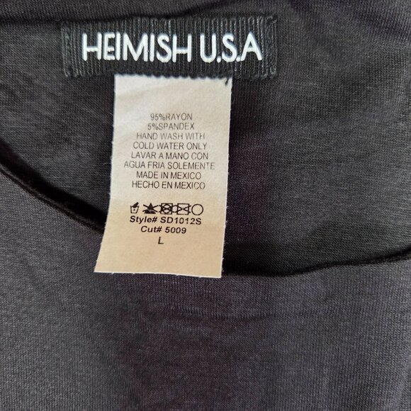 Heimish USA Maxi Dress Womens L Black Sleeveless With Wrap Detail Rayon/Spandex - Picture 3 of 8